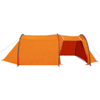 Miniatyr av produktbild för Tält för 4 personer grå och orange