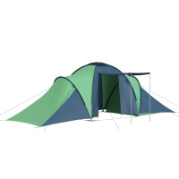 Miniatyr av produktbild för Tält för 6 personer blå och grön