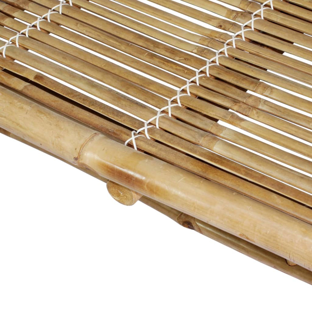 Produktbild för Solsäng med dynor 2 personer bambu