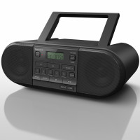 Miniatyr av produktbild för Kraftfull bärbar radio med CD