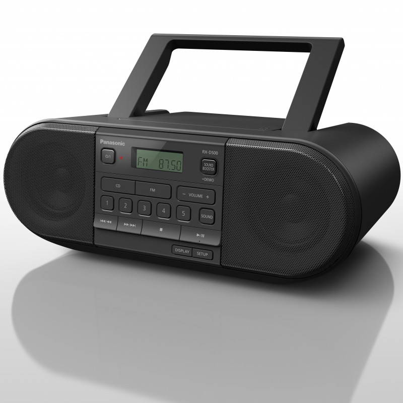 Produktbild för Kraftfull bärbar radio med CD