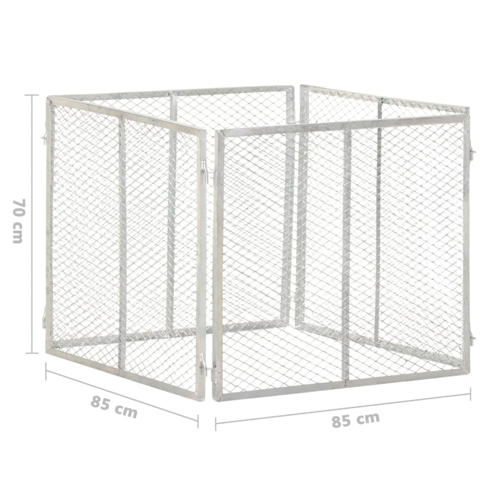 Produktbild för Kompost 85x85x70 cm galvaniserat järn
