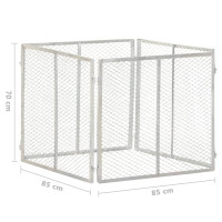 Produktbild för Kompost 85x85x70 cm galvaniserat järn