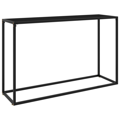 vidaXL Konsolbord svart 120x35x75 cm härdat glas