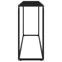 Produktbild för Konsolbord svart 120x35x75 cm härdat glas