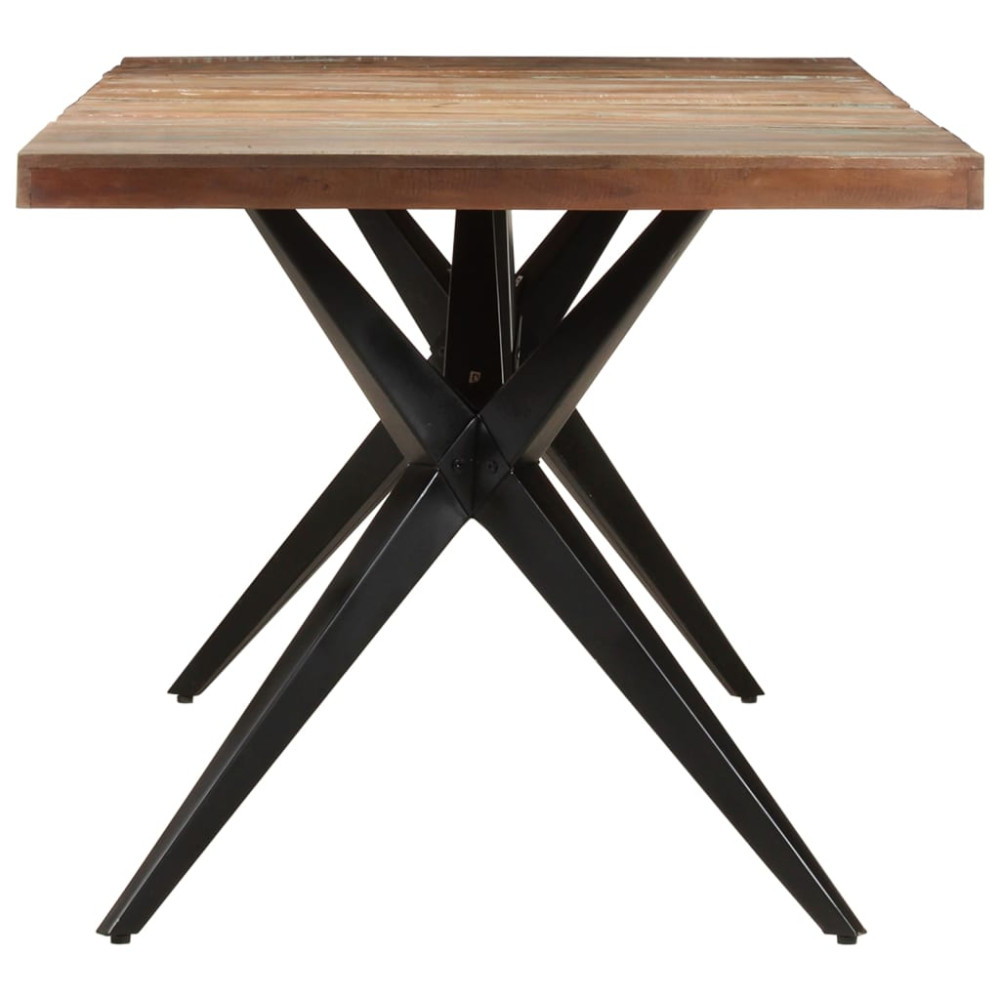 Produktbild för Matbord 200x90x76 cm massivt återvunnet trä