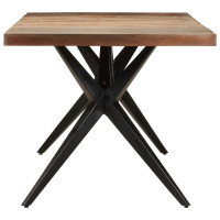 Produktbild för Matbord 200x90x76 cm massivt återvunnet trä