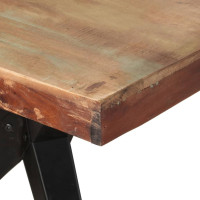 Produktbild för Matbord 200x90x76 cm massivt återvunnet trä