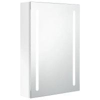 Miniatyr av produktbild för Spegelskåp med LED vit 50x13x70 cm