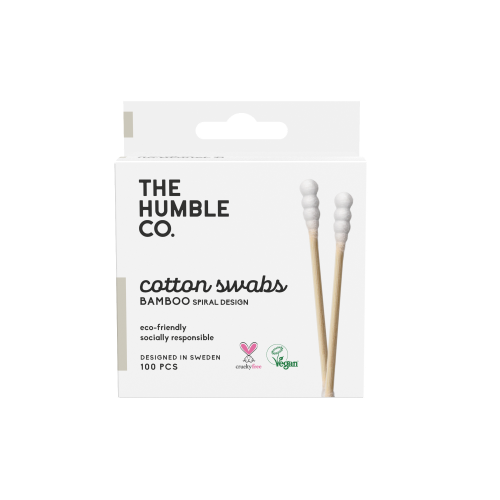 The humble co. Cotton Swabs Spiral - White 100-pack