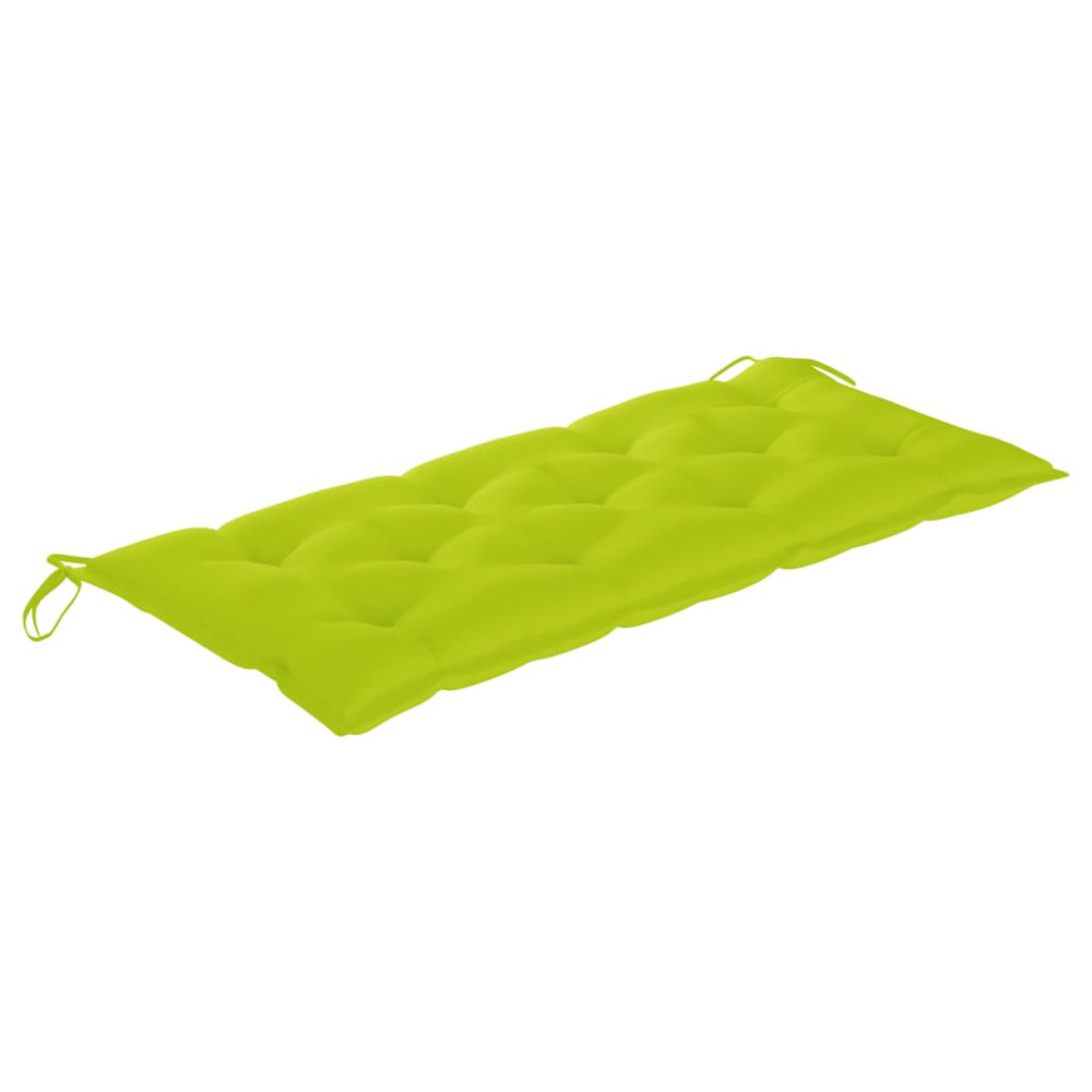 Produktbild för Hopfällbar trädgårdsbänk med dyna 118 cm bambu