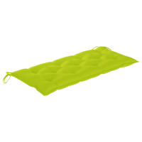 Produktbild för Hopfällbar trädgårdsbänk med dyna 118 cm bambu