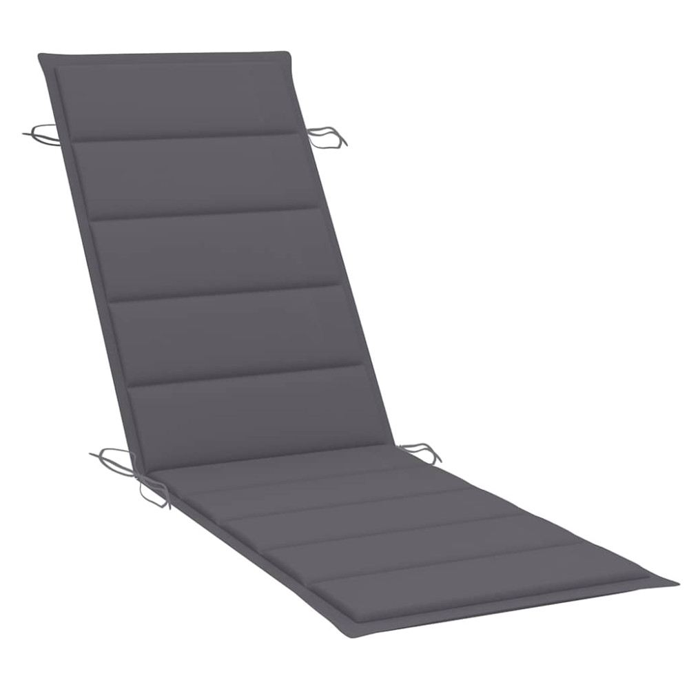 Produktbild för Solsängar 2 st med bord och dynor massivt akaciaträ
