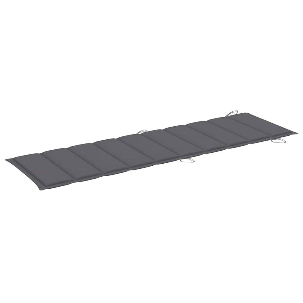 Produktbild för Solsängar 2 st med bord och dynor massivt akaciaträ