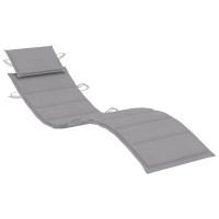 Produktbild för Solsängar 2 st med bord och dynor massivt akaciaträ