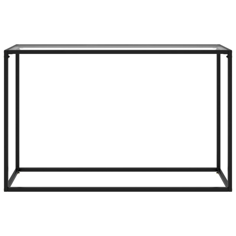 Produktbild för Konsolbord transparent 120x35x75 cm härdat glas