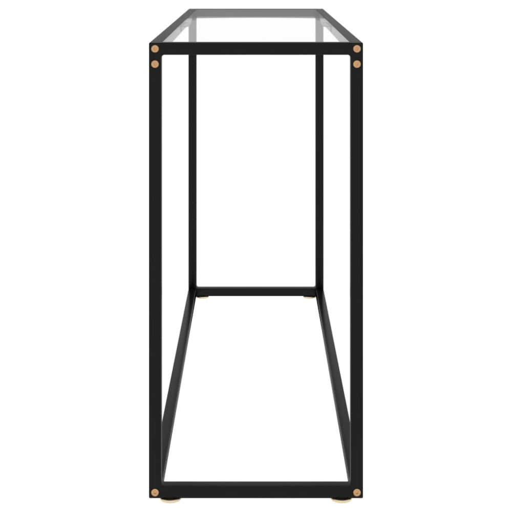 Produktbild för Konsolbord transparent 120x35x75 cm härdat glas
