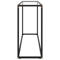 Produktbild för Konsolbord transparent 120x35x75 cm härdat glas