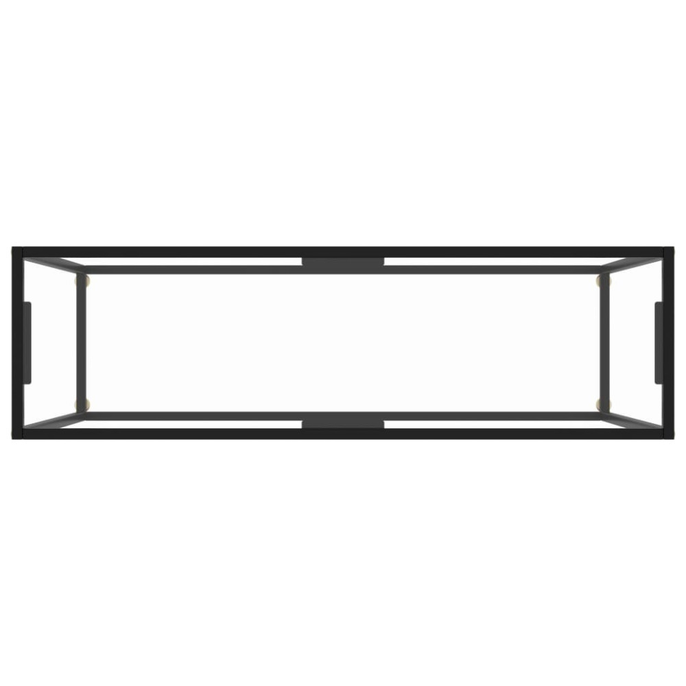 Produktbild för Konsolbord transparent 120x35x75 cm härdat glas