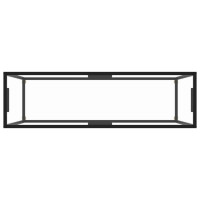 Produktbild för Konsolbord transparent 120x35x75 cm härdat glas