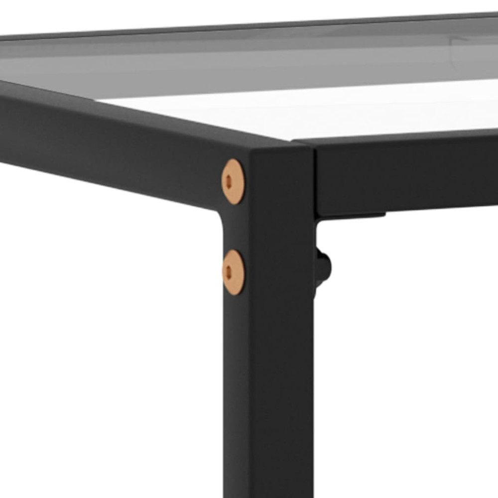 Produktbild för Konsolbord transparent 120x35x75 cm härdat glas