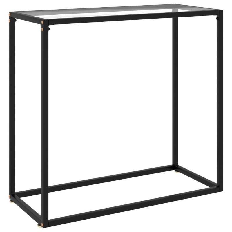 Produktbild för Konsolbord transparent 80x35x75 cm härdat glas