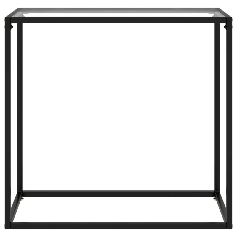 Produktbild för Konsolbord transparent 80x35x75 cm härdat glas