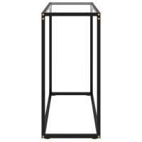 Miniatyr av produktbild för Konsolbord transparent 80x35x75 cm härdat glas