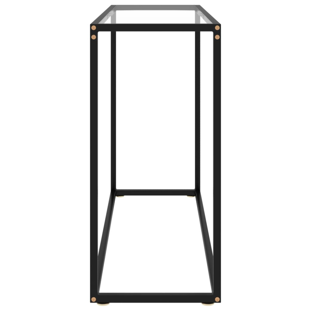 Produktbild för Konsolbord transparent 100x35x75 cm härdat glas