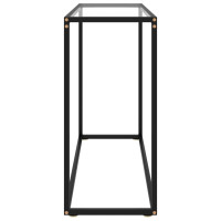 Produktbild för Konsolbord transparent 100x35x75 cm härdat glas
