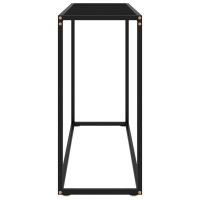 Produktbild för Konsolbord svart 100x35x75 cm härdat glas