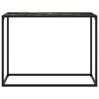 Miniatyr av produktbild för Konsolbord svart 100x35x75 cm härdat glas