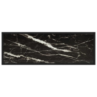 Produktbild för Konsolbord svart 100x35x75 cm härdat glas