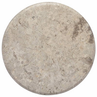 Produktbild för Bordsskiva grå Ø50x2,5 cm marmor