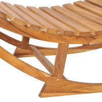 Produktbild för vidaX Solsäng med dyna gungdesign massiv teak