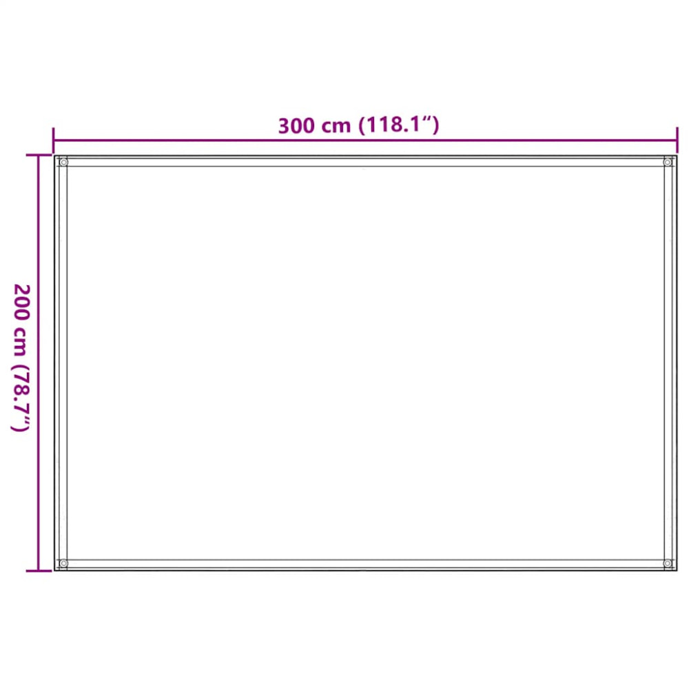 Produktbild för Tältmatta 200x300 cm antracit