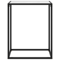Miniatyr av produktbild för Konsolbord vit 60x35x75 cm härdat glas