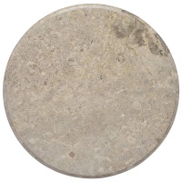 Produktbild för Bordsskiva grå Ø60x2,5 cm marmor