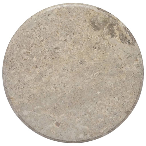 vidaXL Bordsskiva grå Ø60x2,5 cm marmor