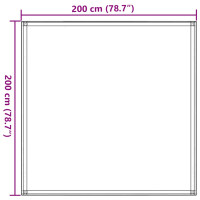 Produktbild för Tältmatta 200x200 cm antracit och vit