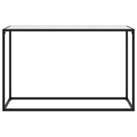 Miniatyr av produktbild för Konsolbord vit 120x35x75 cm härdat glas