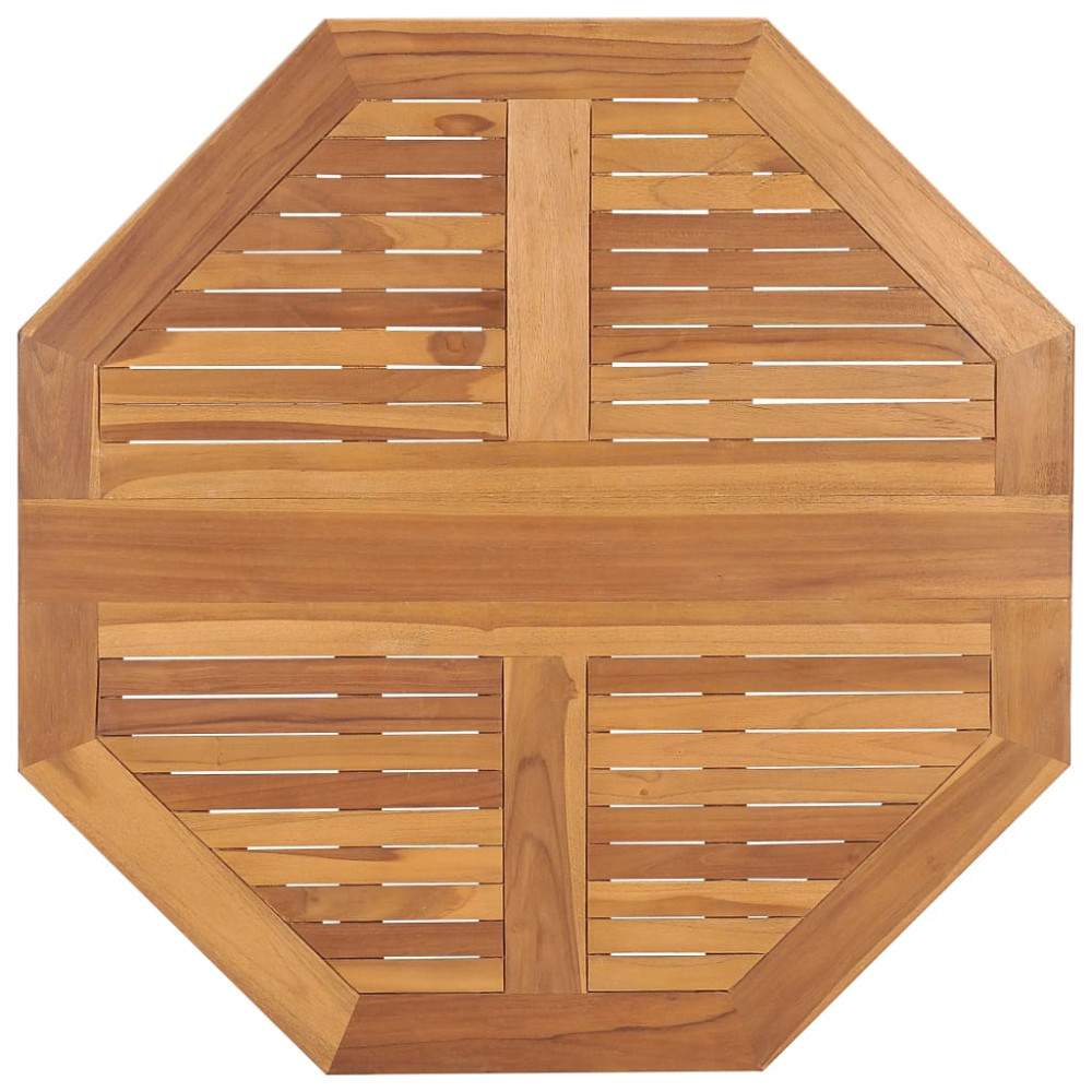 Produktbild för Hopfällbart trädgårdsbord 90x90x75 cm massiv teak