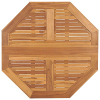 Produktbild för Hopfällbart trädgårdsbord 90x90x75 cm massiv teak