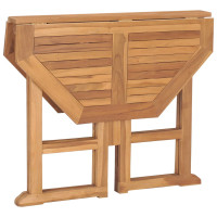 Produktbild för Hopfällbart trädgårdsbord 90x90x75 cm massiv teak
