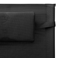 Produktbild för Solsäng textilen svart och grå