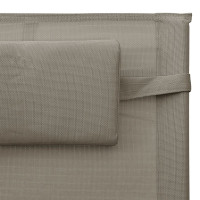 Produktbild för Solsäng textilen taupe och grå