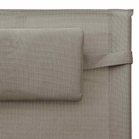 Produktbild för Solsängar 2 st textilen taupe och grå