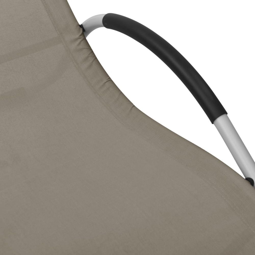Produktbild för Solsäng textilen taupe och grå