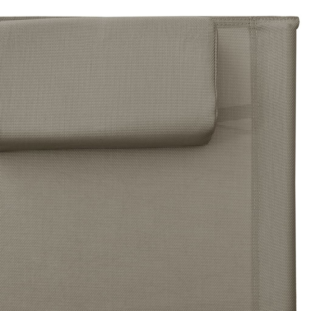 Produktbild för Solsäng textilen taupe och grå