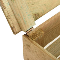 Produktbild för Ribbad trädgårdskompost 3 st 80x50x100 cm impregnerad furu